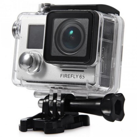 FIREFLY 6S 4K WiFi Sport HD DV Camera  -  BLACK 148006901 Novatek 96660 16M CMOS Sensor FPV 140 Degree Wide Angle Gyro Image Stabilization